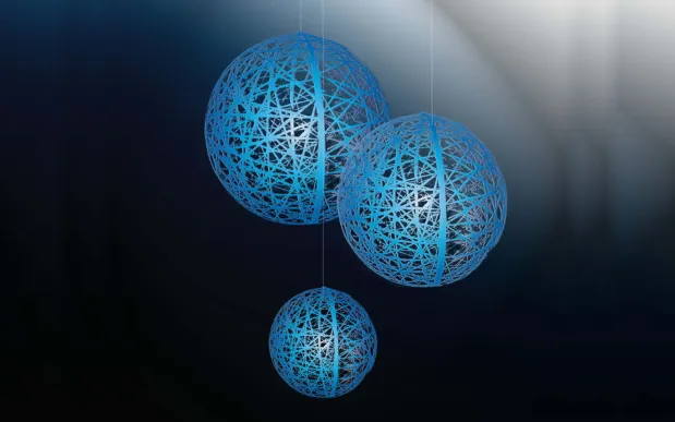 Koule fiberglass barevné